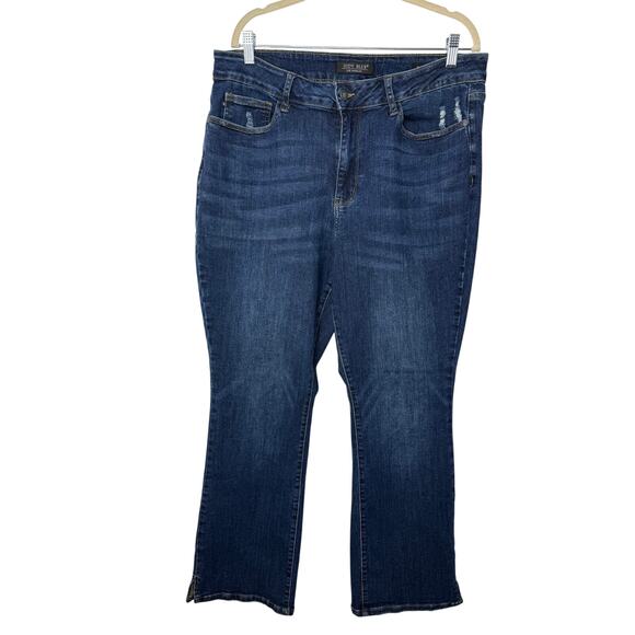 Judy Blue Slim Bootcut Jeans Dark Wash Size 18W Stretch Denim Casual - Picture 1 of 9